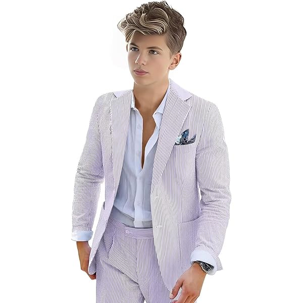 Black Giorgio Armani Men's Seersucker Suit Separate Jacket