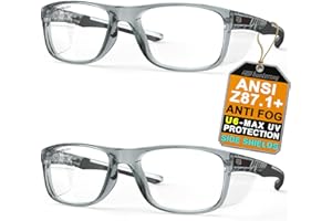 HTS HUNTERSKY TR90NZZ Safety Glasses Small Size with Side Shields ANSI Z87 Scratch Fog Resistant