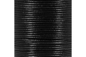 West Coast Paracord Round Leather Cord - Perfect for Crafts, DIY, Jewelry, and More!