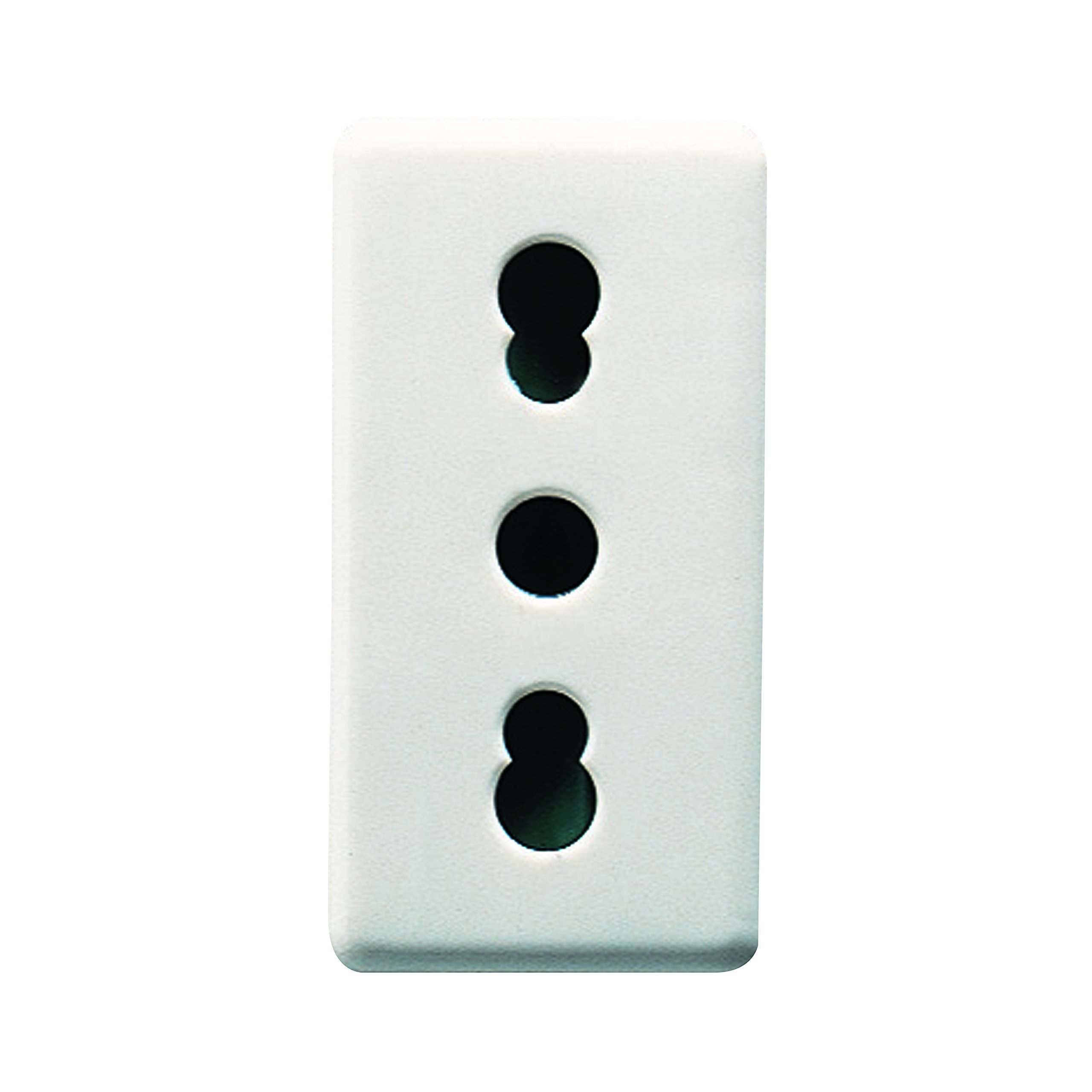 Gewiss 80103s – System GW20203 Fruit Jack, T + 2P, 16 A bivalente, White, Colour: White