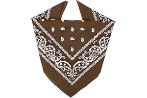ZENO 100% Cotton & Natural Fibers Bandana Scarf - Soft, Durable, Machine Washable – Unisex for Men & Women - 1 Pack