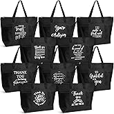 Paterr 10 Pcs Thank You Tote Bags Bulk for Women Appreciation Gift for Employee Teachers Coworker CNA Nurse Staff