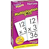 Trend Enterprises Multiplication 0-12 Flash Cards, 91 Skill Drill Cards | Self-checking math cards for ages 8+. Includes facts through 12, rounded corners, and durable design for test prep