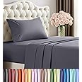 Utopia Bedding Twin Bed Sheet Set - 3 Piece Bedding - Soft Brushed Microfiber Fabric - Shrinkage & Fade Resistant - Easy Care