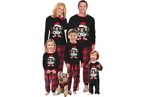 OAKFashion Christmas Family Pajamas Sets, Christmas Family Matching Pajamas Sleepwear Pjs