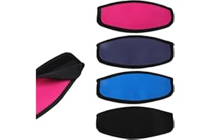 4 pcs Diving Mask Straps, Swimming Waterproof Mask Strap Covers Neoprene Mask Strap Covers Water Sports Snorkel with Neoprene