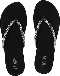 black flojos flip flops