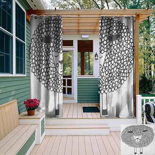 XXANS Cortina con Ojales, Azulejos de Pared de ladrillo Moderno ...