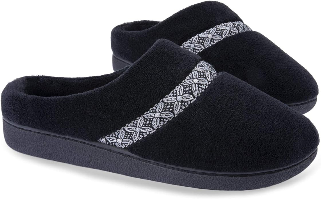 ultraideas comfort fleece memory foam slippers