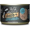 Tiki Cat After Dark Pate+, Chicken & Quail Egg Recipe in Chicken Broth, with High Moisture Broth for Optimal Hydration, Wet Canned Cat Food, 5.5 oz. Cans (Pack of 8)