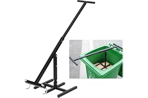 ikare Manual Trash Compactor, Waste Recycling Hand Tool for Outdoor, Touchless Trash Bin Compactor for 120-360L Wheelie Bins, Iron Compacting Trash Can