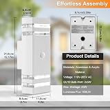 CELAVY Outdoor Wall Light with Motion Sensor IP65 GU10 LED 2 Pack White view 6