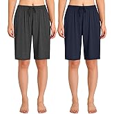 Latuza Women's Viscose Pajama Shorts Knee Length Sleep Shorts