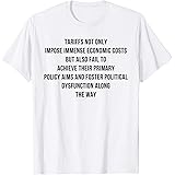 Tariffs Not Only Impose Immense Economic Costs Poster Shirt