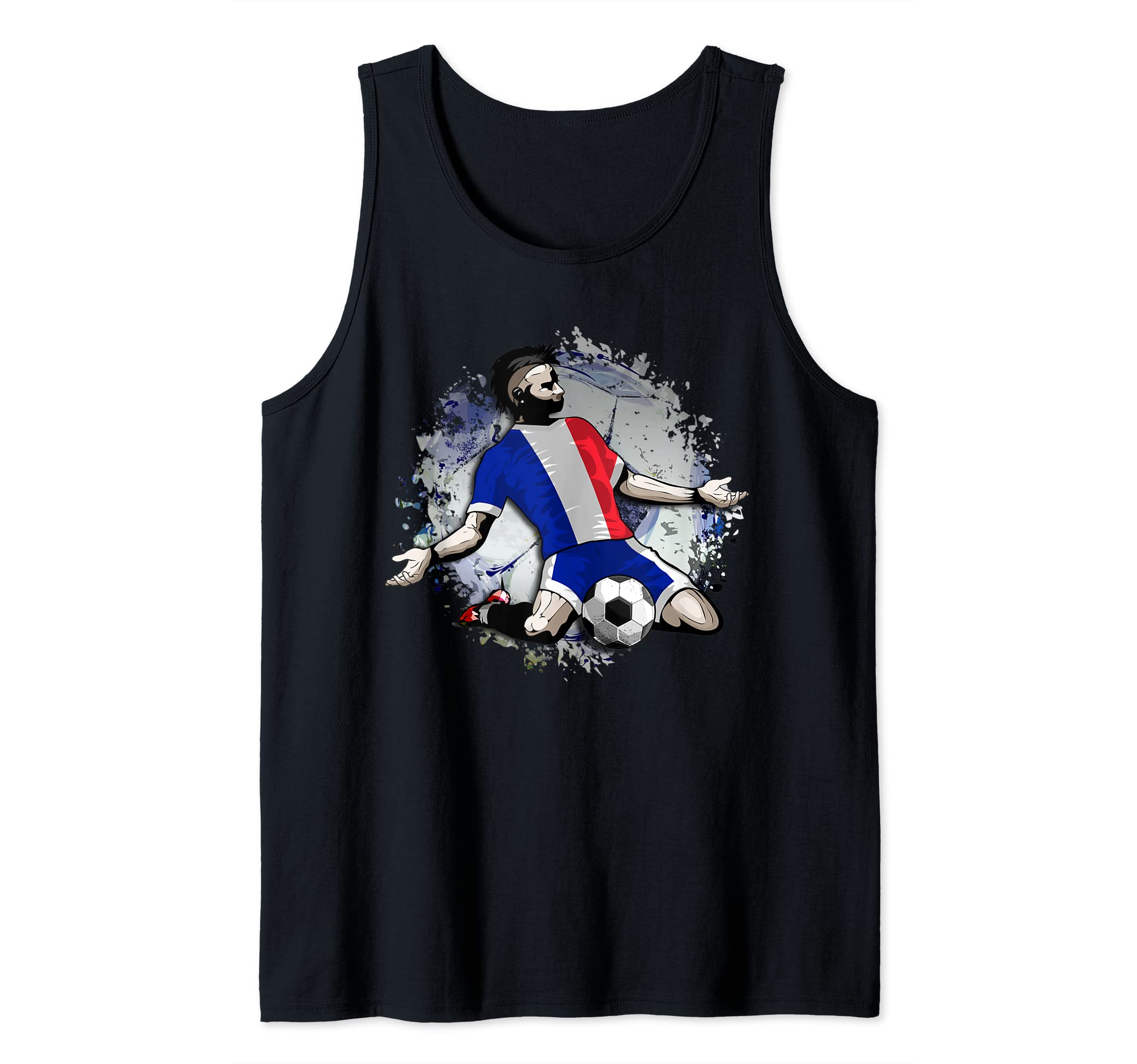 France Soccer French National Flag Proud Football Lovers Art Tank Top