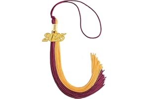 GRADFTY 2025 Tassel Graduation,Maroon and Gold Tassel 2025
