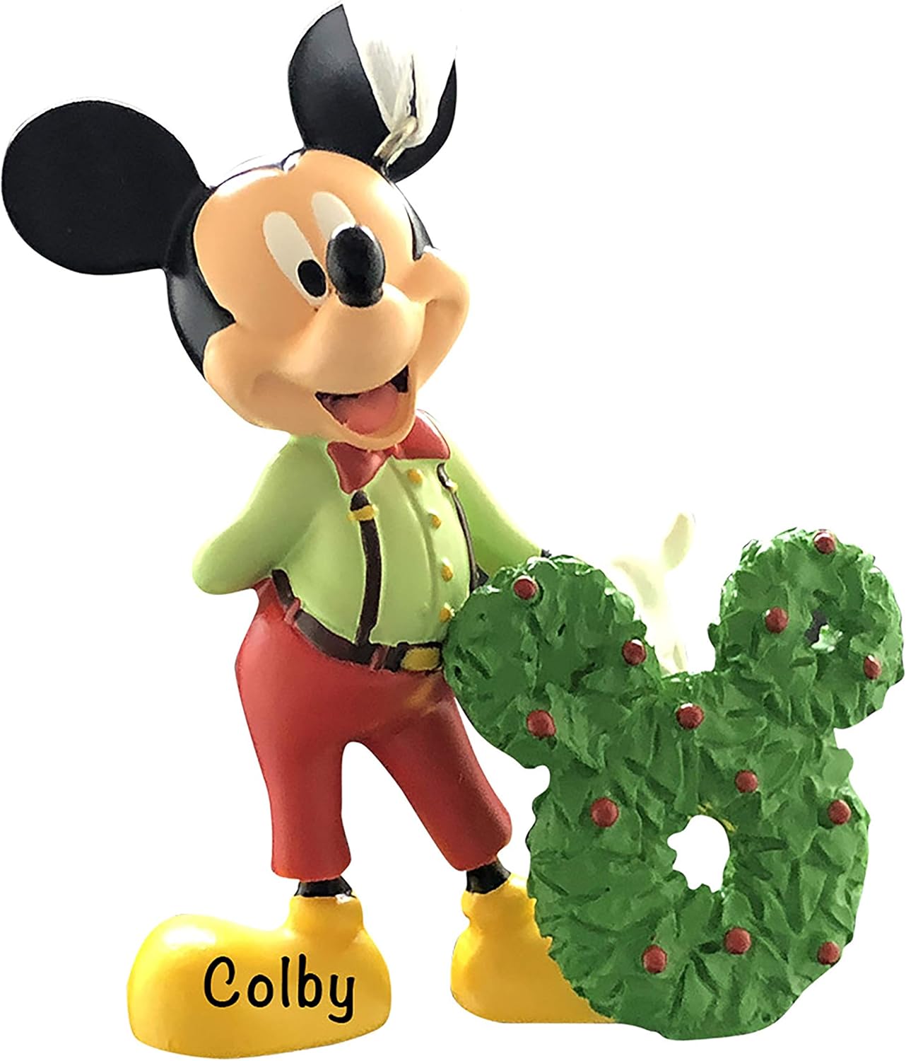 Hallmark Mickey Mouse with Wreath Unique