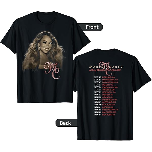 Amazon.com: Mariah Carey Official Christmas It's Time 2025 T-Shirt