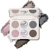 Morphe ChromaPlus 6-Pan Eyeshadow Palette - High Pigment Eye Makeup with Shimmer, Matte &amp; Metallic Eye Shadow - Neutral Eyeshadow Makeup Collection for All-Day Wear - Cyber Chrome (0.26 oz)