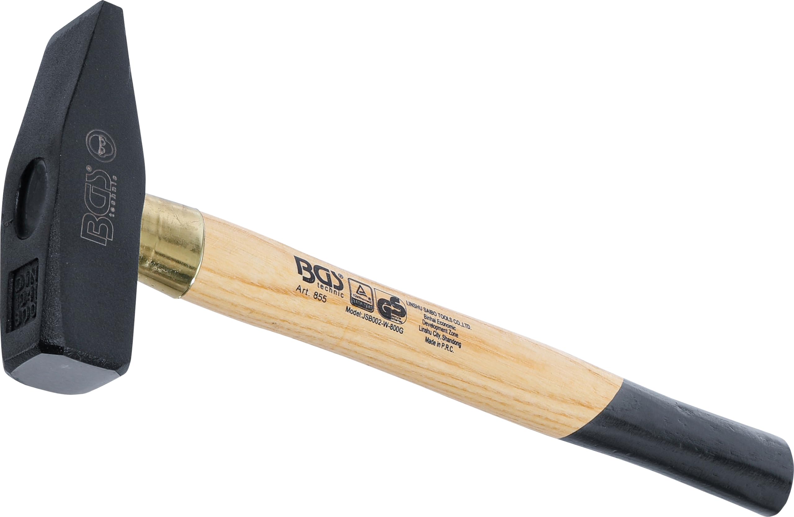 BGS 855 | Machinist's Hammer | Wooden Handle | DIN 1041 | 800 g