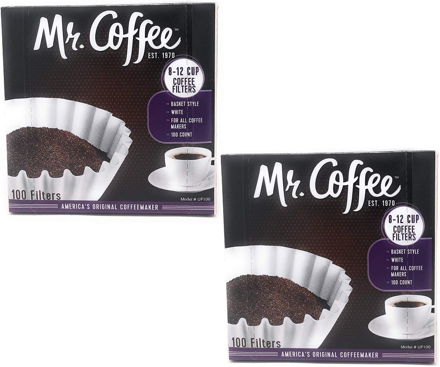 Mr. Coffee 812 Cup Coffee Filters, Box, Assorted, 100 Count (Pack of 2) Home & Kitchen