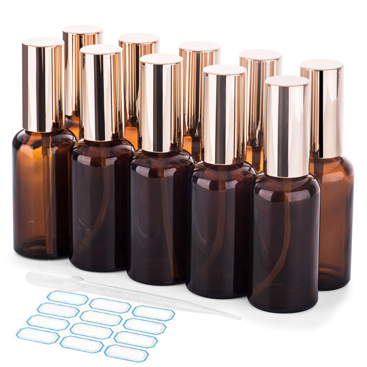 Buy Guzilan Small Glass Spray Bottles 50Ml, Empty Glass Bottle Labels