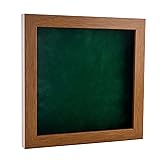 30x30 Shadow Box Frame Light Brown Wood | with a