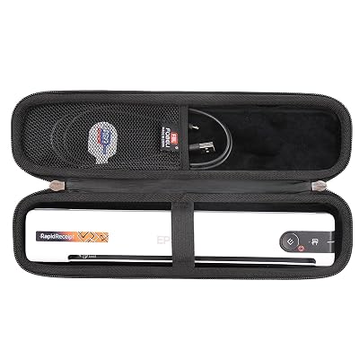 FBLFOBELI EVA Hard Carrying Case Compatible with Epson Workforce ES-50/ES-55R/ ES-60W/ES-65WR/DS-30/DS-70/DS-80W and Epson RapidReceipt RR-60/70W Portable Document Scanner (Case Only) (Black)