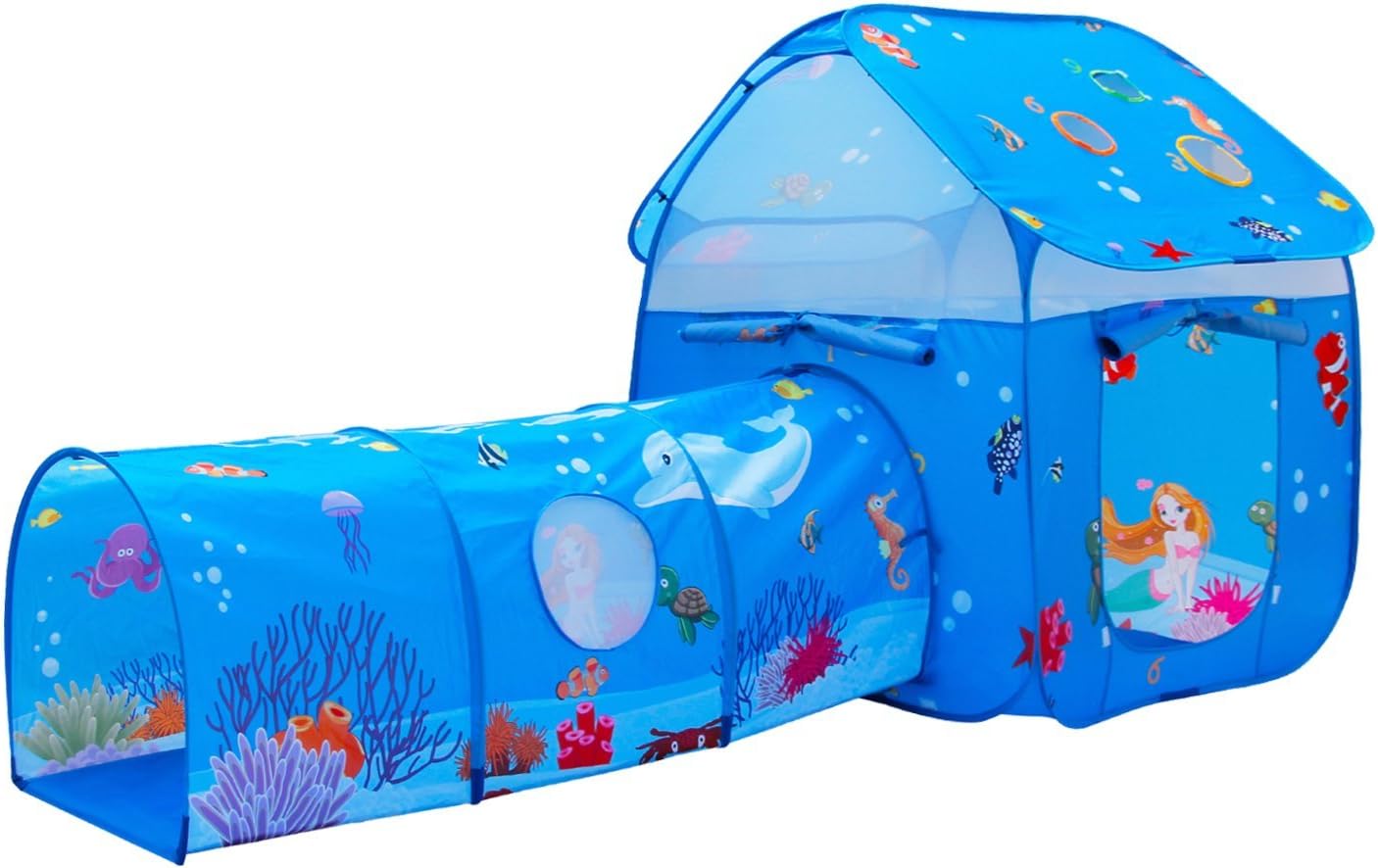 ALPIKA Kids Pop-up Tent Playhouse with Children Play Crawl Tunnel Toy Tube for Indoor&Outdoor Fun