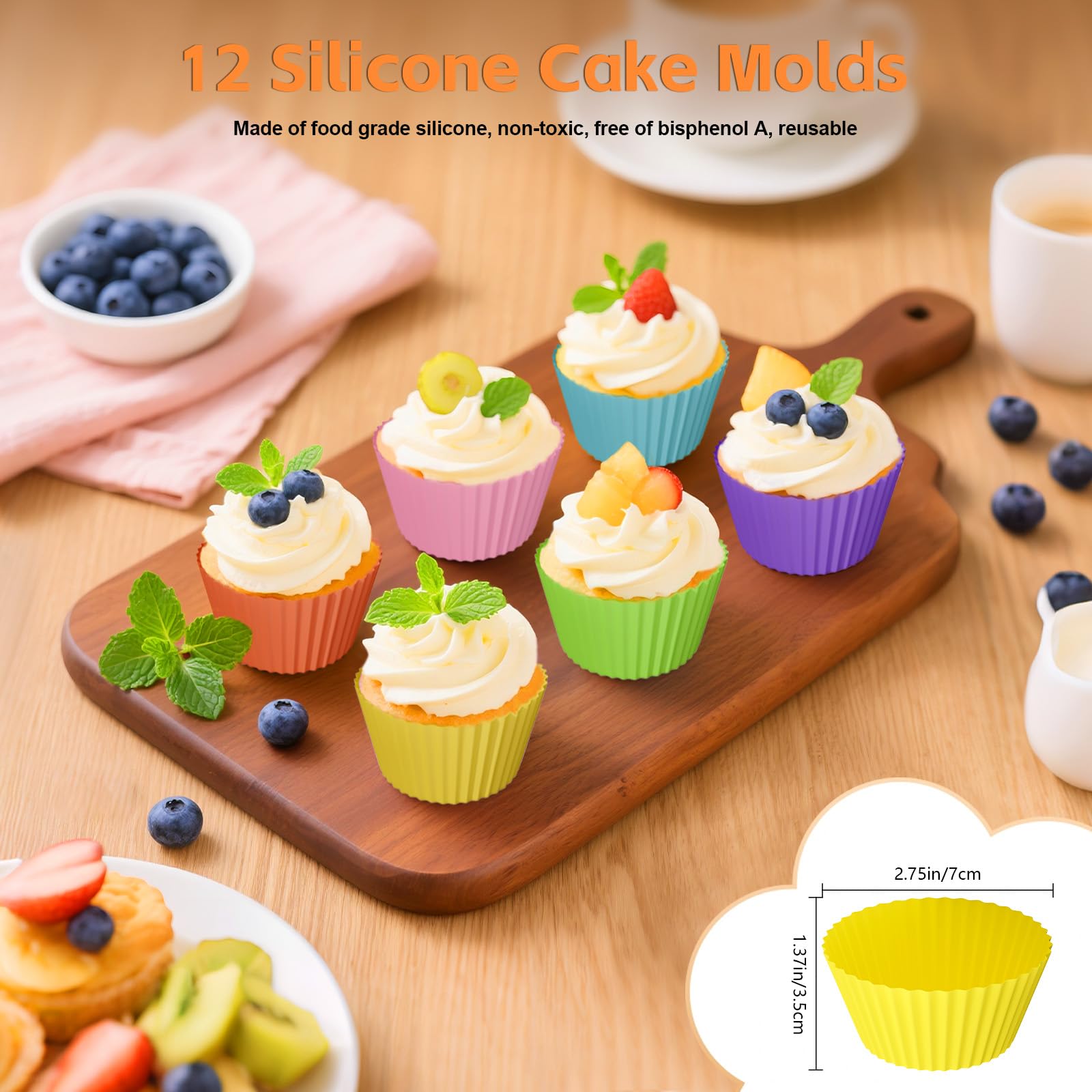 Airfryer Zubehör für COSORI Heißluftfritteuse Zubehör Dual Zone 8.5 L,Wiederverwendbares Airfryer Zubehör Einschließlich Silikonformen, Grillrost, Brotbackformen für COSORI CAF-R901-AE Airfryer 7