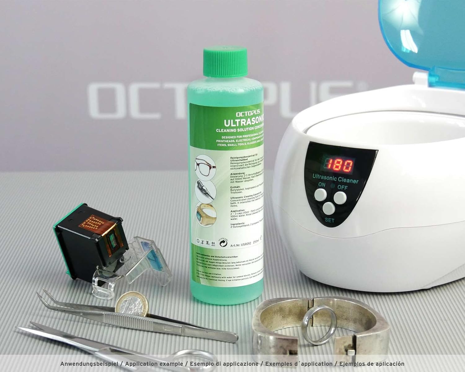 OCTOPUS powerful ultrasonic cleaner, concentrate for use in ultrasonic cleaner glasses cleaner - Image 3