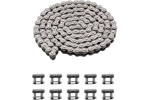 KAMIER 25H Drive Chain 126 Link for Razor MX350 MX400 ZR350 SX350 McGrath Dirt Rocket Bike Kids Electric Pocket Mod Mini Euro Bella Vapor Sweet Pea Scooter Motovox MBxXSe MotoTec MT-MB Mini Bike Parts