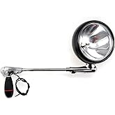 Unity (330GM-0002) 6" Diameter 100W Post-Mount/Door-Mount Spotlight with Black Head