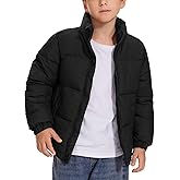 Flygo Boys Girls Puffer Jacket Kids Winter Coat Water-Resistant Warm Colorblock Quilted Bubble Puffy Jackets Coats
