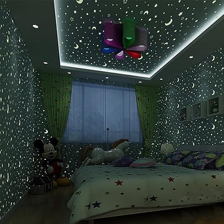 Star Fluorescent Wallpaper Boy Child Luminous Wallpaper