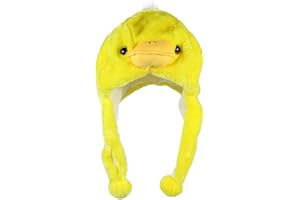 Bioterti Plush Fun Animal Hats One Size Cap Polyester With Fleece Lining