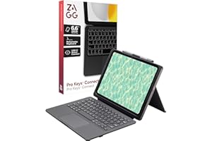 ZAGG Pro Keys Connect iPad 11" (A16)/ 10.9" (10th Gen) Keyboard Case – USB‑C Direct Connect Keyboard with Trackpad, Detachabl