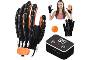 JBMBHC Rehabilitation Robot Gloves, Finger Exerciser for Stroke Recovery Hand Glove Equipment Hand Function Rehabilitation
