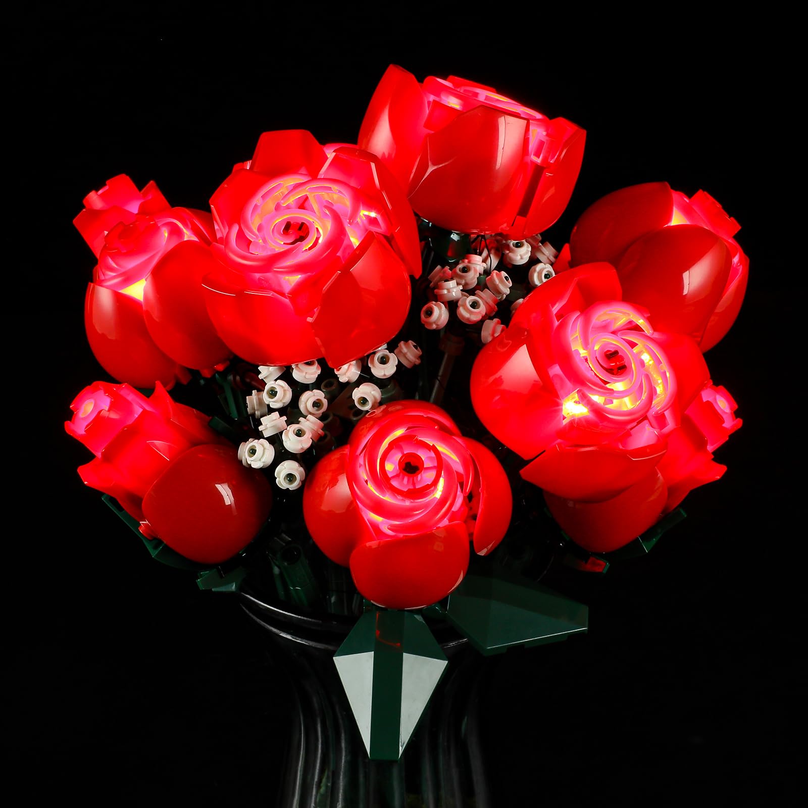 MENZAVA LED Light Set Compatible with LEGO 10328 Bouquet of Roses Botanical Collection Building Blocks Model - Model Set NOT Included
