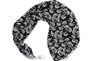 Zenoff Products Nursing Pillow Slipcover, Flowing Fans, Black, White [Only Pillow Slipcover]