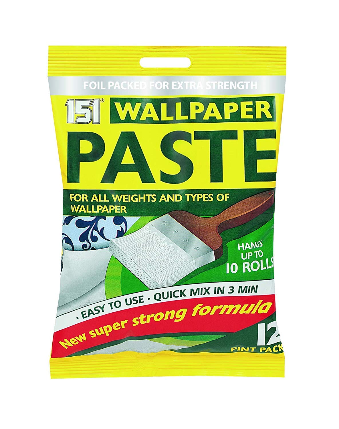 3 x Wallpaper Paste, 12 Pint Pack, New Super Strong Formula