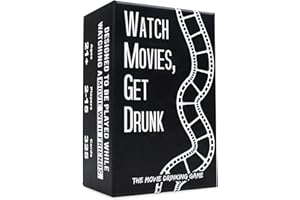 Falling Whale Games Watch Movies, Get Drunk - The Live Movie Drinking Game | 325 Cards. Perfect for Parties, Group Movie Night, Date Night for Movie Fans.