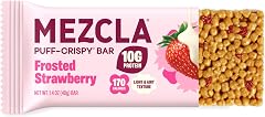 Mezcla Puff Crispy Protein Bars, Gluten Free & Vegan Protein Bars, 10g Protein, Alt for Crispy Rice Treat, Granola Bars & Bre