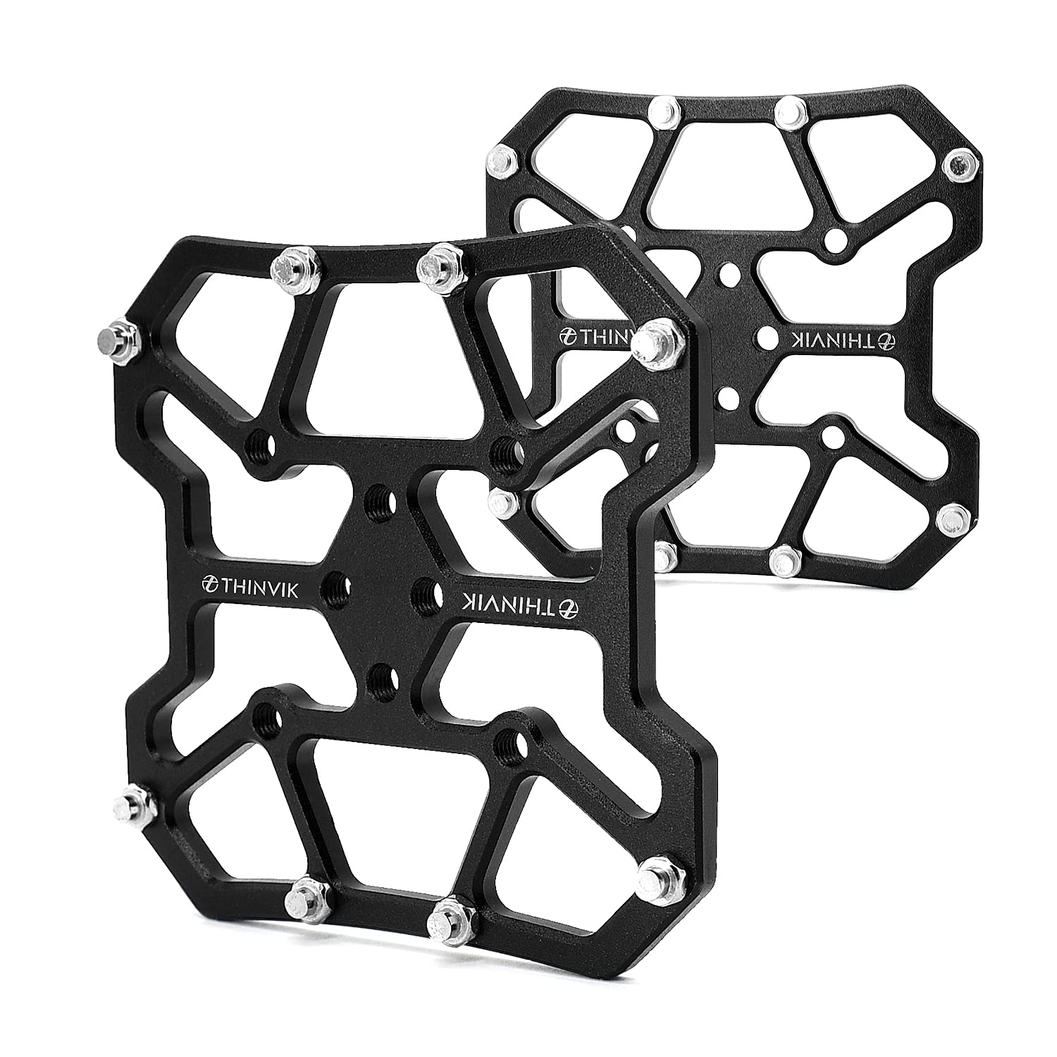 Photo 1 of Thinvik Bike Clipless Pedal Platform Adapters Compatible with Shimano SPD-SL/SPD,Look Keo/Delta,Peloton Bike Pedals and Cleats,Clipless Pedals Convert to Flat Pedals - CNC Aluminum Alloy