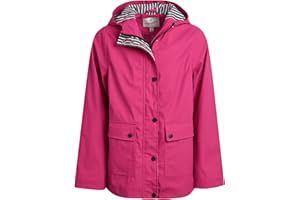 URBAN REPUBLIC Girls Rain Jacket - Wind Resistant Waterproof Slicker Shell Lightweight Kids Rain Coat with Pockets (7-16)