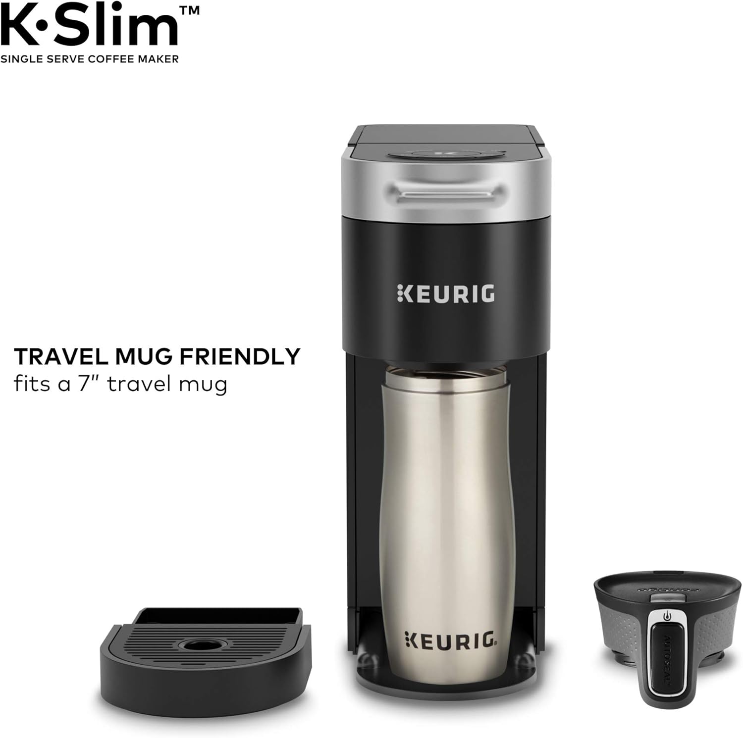 Keurig K-Slim Coffee Maker, Single Serve K-Cup Pod Coffee Brewer, 8 to 12 oz. Brew Sizes, Black: Kitchen & Dining