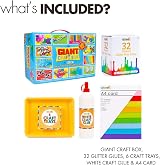 abeec Ultimate Kids Craft Box Bundle Arts and Crafts Set 32 Glitter Glues view 2