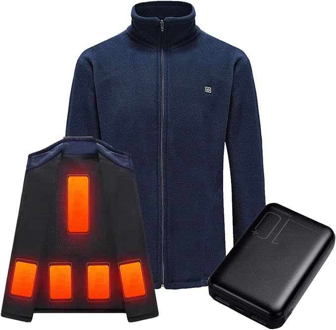 Amazon Inotenka 電熱ジャケット ゴルフ 電熱ベスト ゴルフジャケット 五箇所発熱 温度3段階調整 ヒーター付き防寒着 モバイルバッテリーあり ゴルフウェア 防寒ウェア 電熱ウェア 発熱服 コート ジャケット 通販