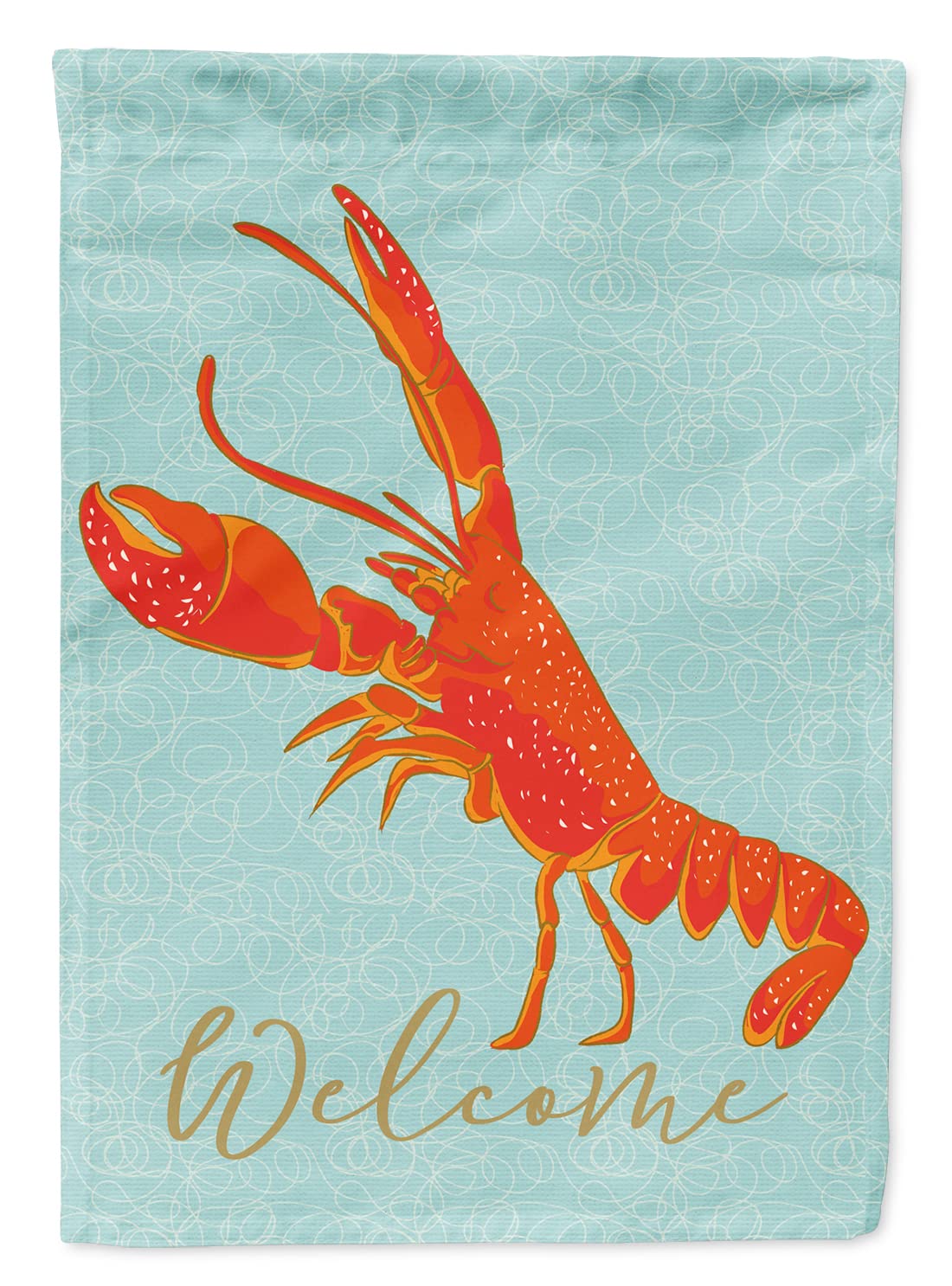 Caroline's Treasures BB8585CHF Lobster Welcome Canvas House Flag, Multicolor