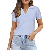 Arach&Cloz Women's Wool Blend Knit Spring Summer Business Casual Lightweight Short Sleeve Sweater Pullover 2026